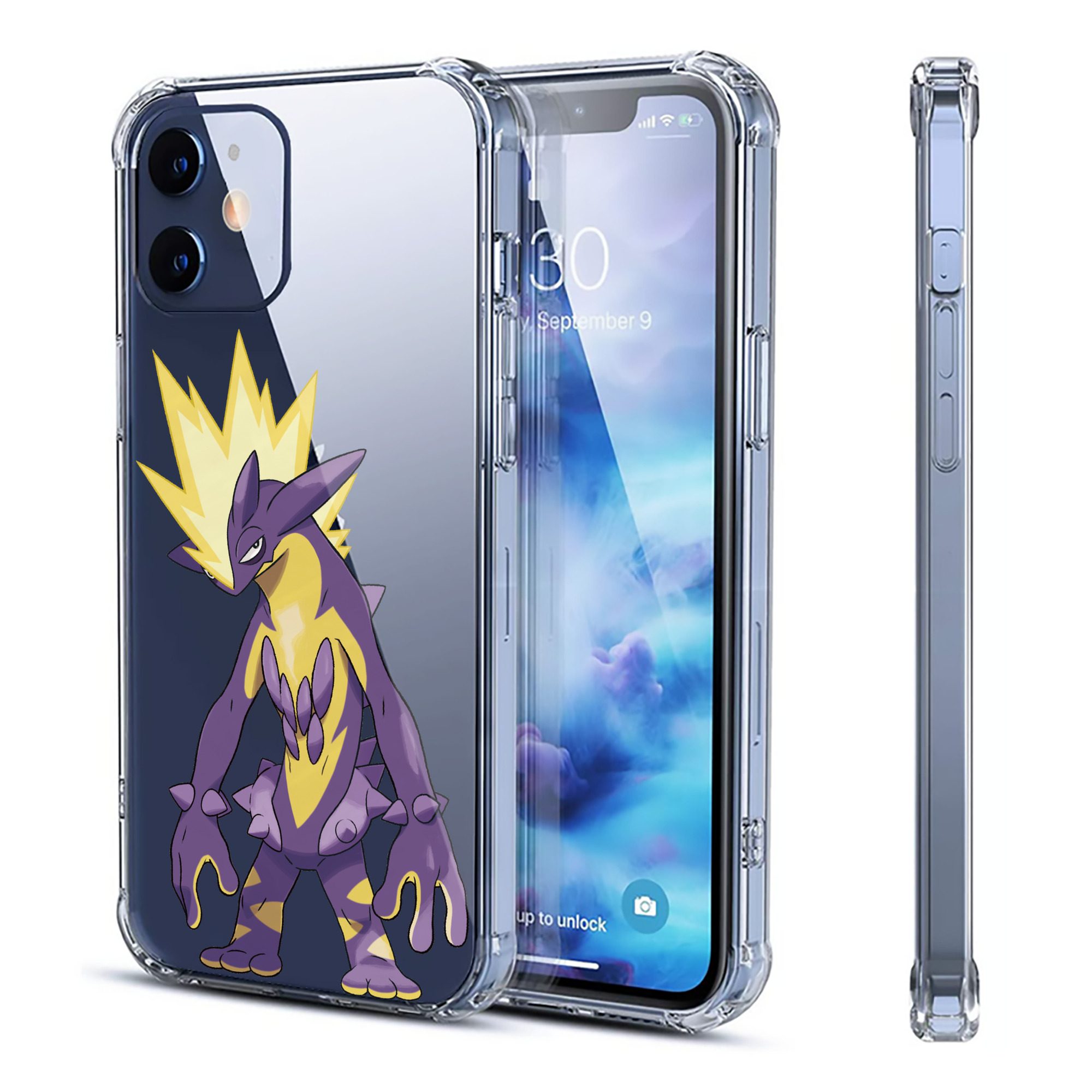 （画像用） ポケットモンスター Pokémon 【iPhone 12シリーズ対応】透明スマホケース（クリアソフトケース）